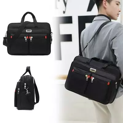 Travel Work Laptop Briefcase Men Messenger Satchel Shoulder Bag Document Handbag • £8.99