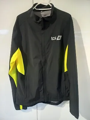 London Marathon TCS Jacket Tracksuit Running Top Size Medium Black Yellow  • £14.50