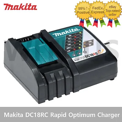 Makita DC18RC 14.4V - 18V LXT® Lithium‑Ion Rapid Optimum Charger AC AC 220V • $79.59