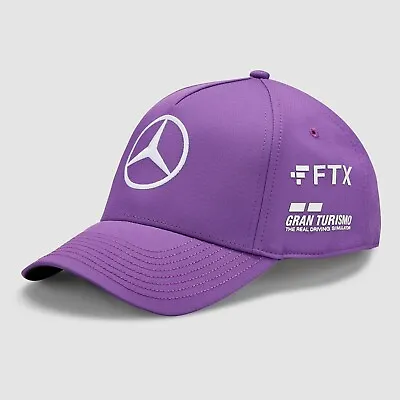 Mercedes Benz AMG Petronas F1 Formula One 2023 Lewis Hamilton  Hat - Purple • $34.89