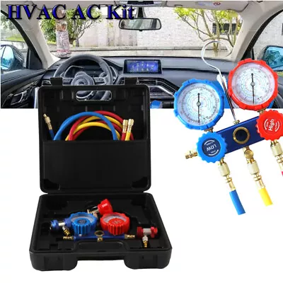 HVAC R410A Manifold Gauge Set Automotive A/C Manifold Gauge Set For R404a R134a • $44.20