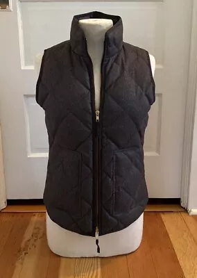J Crew Womens Charcoal Grey Quilted Down Vest XS • $24