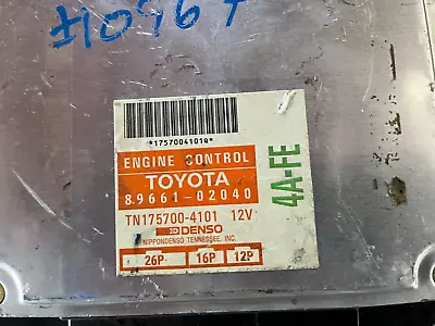 OEM 1993 Toyota Corolla 89661-02040 ENGINE COMPUTER ECM ECU • $85