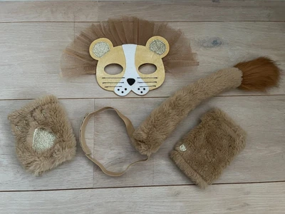 £7 • Buy Lion Dress Up Set (Mask, Paw Gloves & Tail) Kids Book Day Halloween 
