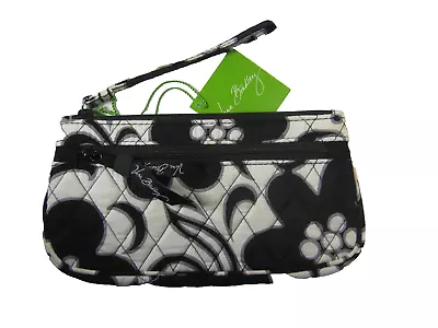 Vera Bradley Night And Day Wristlet Clutch Smartphone Zip Case Black White • $10.99