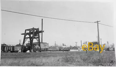 WABASH RAILROAD Steam Coal & Water Facility Delray MI Original B&W Photo 1954 • $3.49