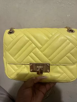 Michael Kors Peyton Quilted Medium Shoulder Bag Luxury Yellow • $52.30