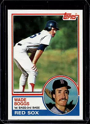 1983 Topps #498 Wade Boggs • $12