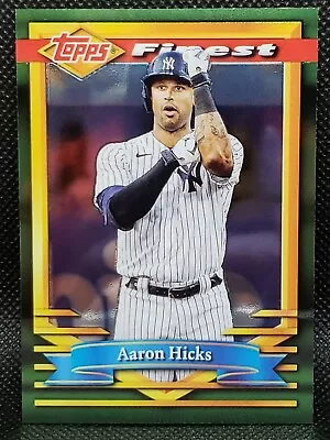 2021 Topps Finest Flashback #187 Aaron Hicks SP • $5