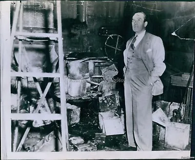 1943 Harold Lloyd Views Film Vault Nitrate Explosion Damage Movies Photo 7X9 • $19.99