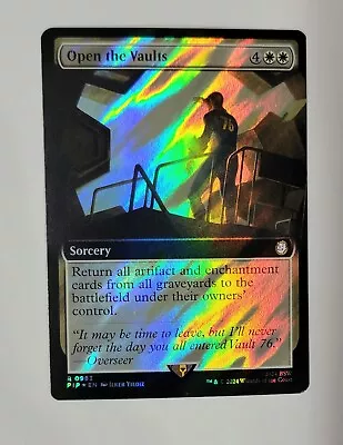 MTG - Open The Vaults (Extended Art Surge Foil) - Fallout (PIP)  • $3.50