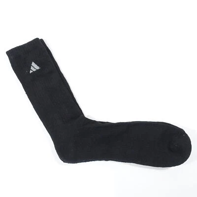 $3.61 • Buy Adidas Black 1 Pair Cushioned Compression Crew Socks Mens New