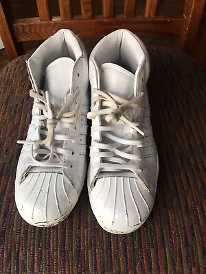 £18.88 • Buy Adidas Women's Pro Model Shoes Size 8.5 BB4945 Aluminum Shell Toe White