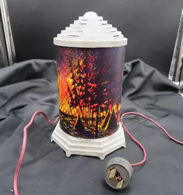 Antique Vintage Forest Fire Motion Light Parts / Repair • $19.95
