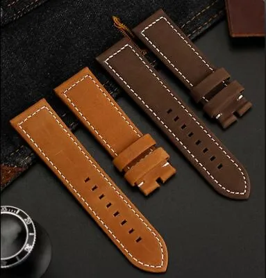 Watch Strap Band For Zenith Pilot 23mm Leather Black Or Brown Retro Replacement • £32.39