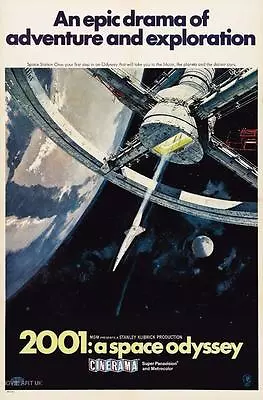2001 A Space Odyssey Vintage Movie Poster  Film A4 A3 Art Print Cinema • £21.16