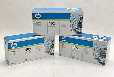 HP LaserJet 1320/3390/3392 49X Q5949X Black Toner Cartridge Lot 3 Genuine New • $149.99