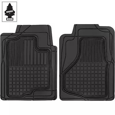 Heavy Duty Car Truck Floor Mats 2PC Rubber Semi Custom Black For VW • $39.15