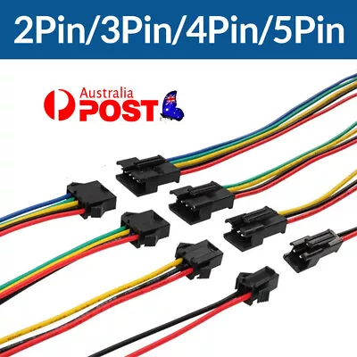 1-20Pairs 2/3/4/5pin Male And Female JST SM Connector For LED Light Strip HOT! • $8.98