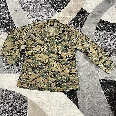 USMC Marine Corps Woodland MARPAT Camo Combat Blouse Top Men Medium Long MCCUU • $39.99