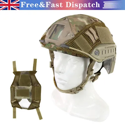 Tactical Military Hat Airsoft Paintball Fast Helmet Protective Combat Cover New • £10.75