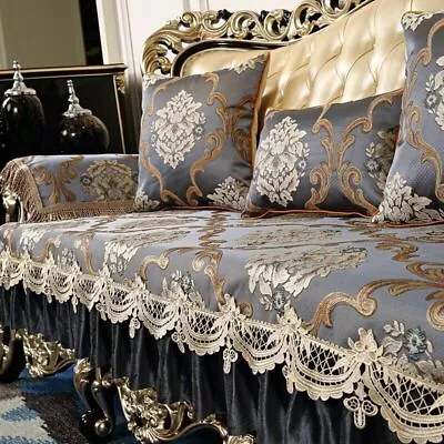 European Vintage Sofa Cover 1 2 3 Seat Lace Furniture Sofa Cover Anti-slip • $160.30