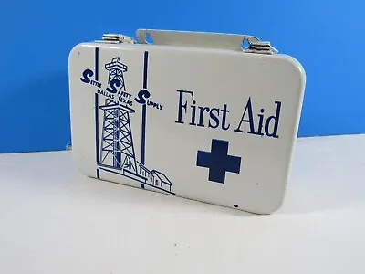 Vintage Wall Mount 5 By 8 Metal First Aid Kit Box Settle Safety Supply • $35