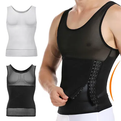 Fajas Para Hombres Faja Reductora De Hombre Men Body Shaper Tummy Control Tee • $18.79