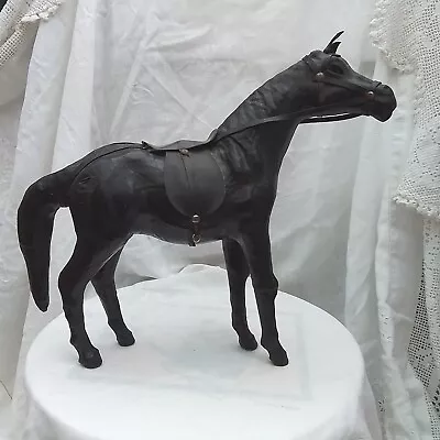 Vintage Leather Horse Figure • £14.99