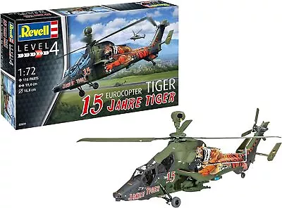 Revell 1/72 Eurocopter Tiger 15 Jahre Tiger Helicopter Plastic Model Kit 03839 • £45.40