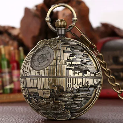 Musical Movement Stars Wars Quartz Pocket Watch Playing Music Fob Watches Unisex • £14.49