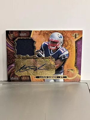 Aaron Dobson 2013 Topps Triple Threads Rookie Rc Patch Auto /75 Patriots • $7.95