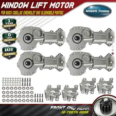 4x Window Motor 12-Teeth Gear Front &Rear Driver/Passenger For Chevy GMC Pontiac • $75.99