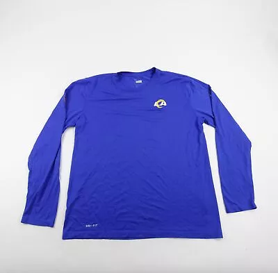 LA Rams Nike NFL On Field Dri-Fit Long Sleeve Shirt Men's Blue Used • $29.99