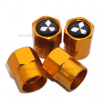 4pcs Hex Fit Mitsubishi Car Wheels Tire Air Valve Caps Stem Dust Cover Decor • $7.99