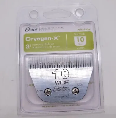 Oster CryogenX Detachable Pet Clipper Blade Size 10 Wide Cryogen X A5 Animal • $19.97