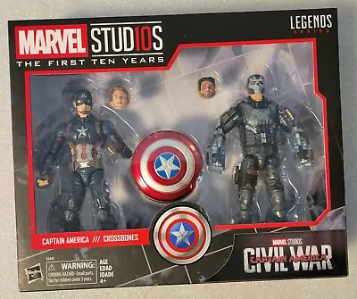 Marvel Legends Civil War Captain America & Crossbones 6 Figure 2 Pack NEW Hasbro • $64.99