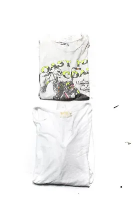 $32.99 • Buy Lauren Moshi Nation LTD Womens Short Sleeve T Shirts White Size XS S Lot 2