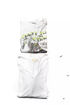 $32.99 • Buy Lauren Moshi Nation LTD Womens Short Sleeve T Shirts White Size XS S Lot 2