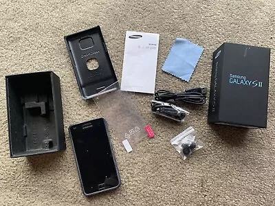 SAMSUNG GALAXY SII GT-I9100 Smart Phone Black In Original Box Not Sure If Works! • $60