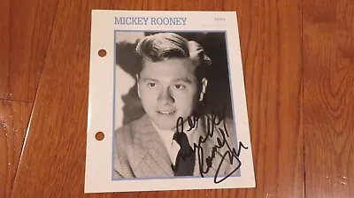 Mickey Rooney Autographed Photo 5x7 Hand Signed Night At The Museum • $9.99