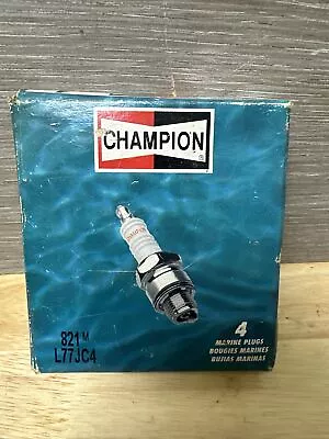 4 Lot New NOS Champion Marine Spark Plugs 821 L77JC4 • $8.99