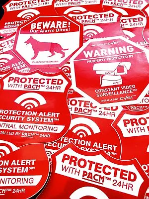 Security System Stickers Pack Mix Alarm CCTV Dog Decals See Store • $6
