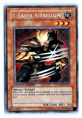 Yu-Gi-Uh X-Saber Airbellum #HA01-EN011 Hidden Arsenal Tcg • $5.99