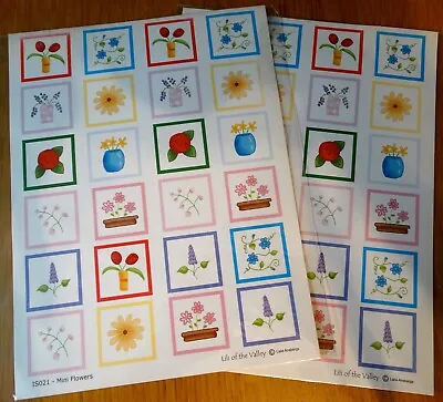 Lot Dg - Paper Craft - 2 Packs - Toppers - Mini Flower - Lili Of The Vall - Bnip • £1