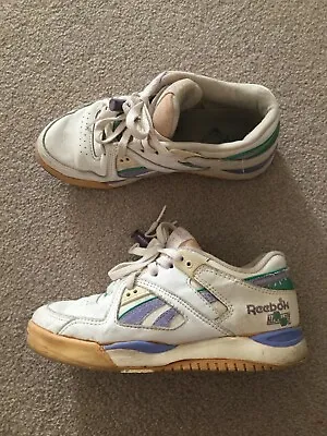Reebok Vintage Retro 80's Tennis Shoes Hexalite Chunky Sneakers 35/36 • $55