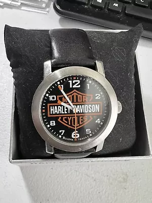 Mens Bulova Harley Davidson Bar & Shield Watch • $21.50