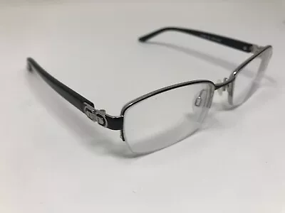 Elle Eyeglasses EL 13390 Black Silver 51-17-135 Half Rimless F428 • $20.50
