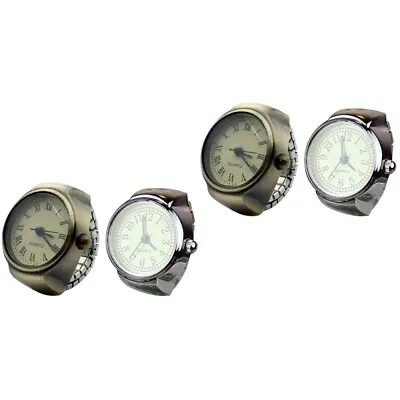 £11.40 • Buy 2x Vintage Watches For Women Retro Finger Rings Finger Watches Men