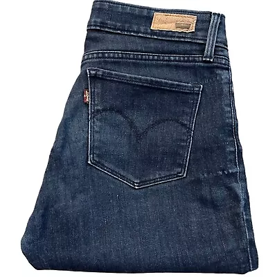 Levis Demi Curve Mid Rise Skinny Leg Stretch Jeans (Blue) Size W27 X L32 • £16.99